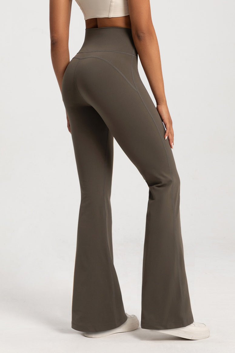 Sleek High-Waisted Flare Yoga Leggings