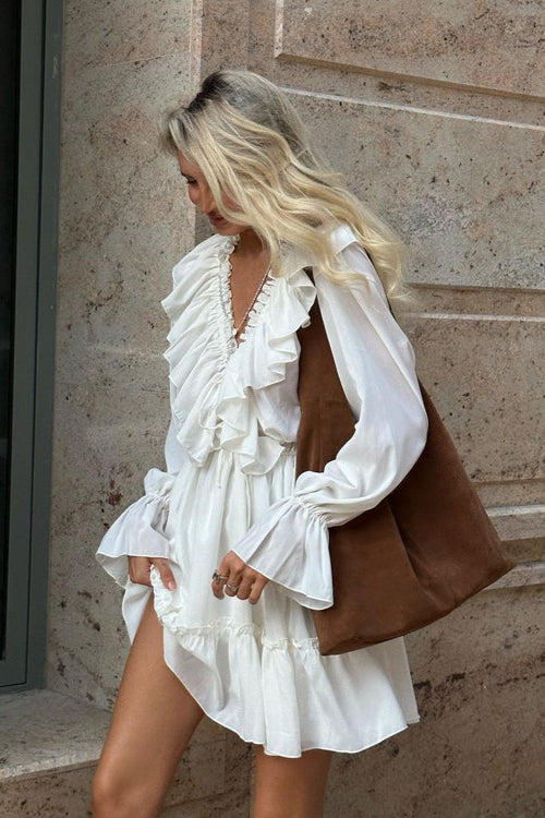 The Buenos Aires - Pleated Ruffle Dress