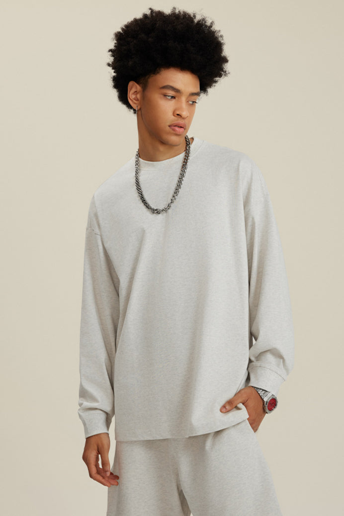 Men's Comfortable Long-Sleeve Crew Neck Sweatshirt