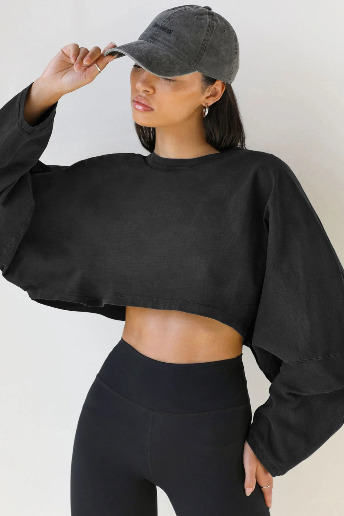 Ethereal Drift Oversized Crop Top