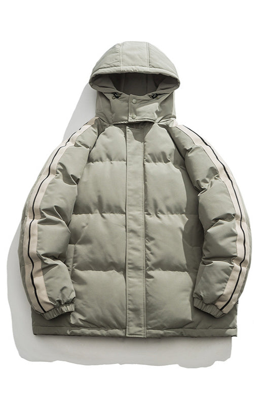 Winter Heavy-Duty Hooded Puffer Jacket