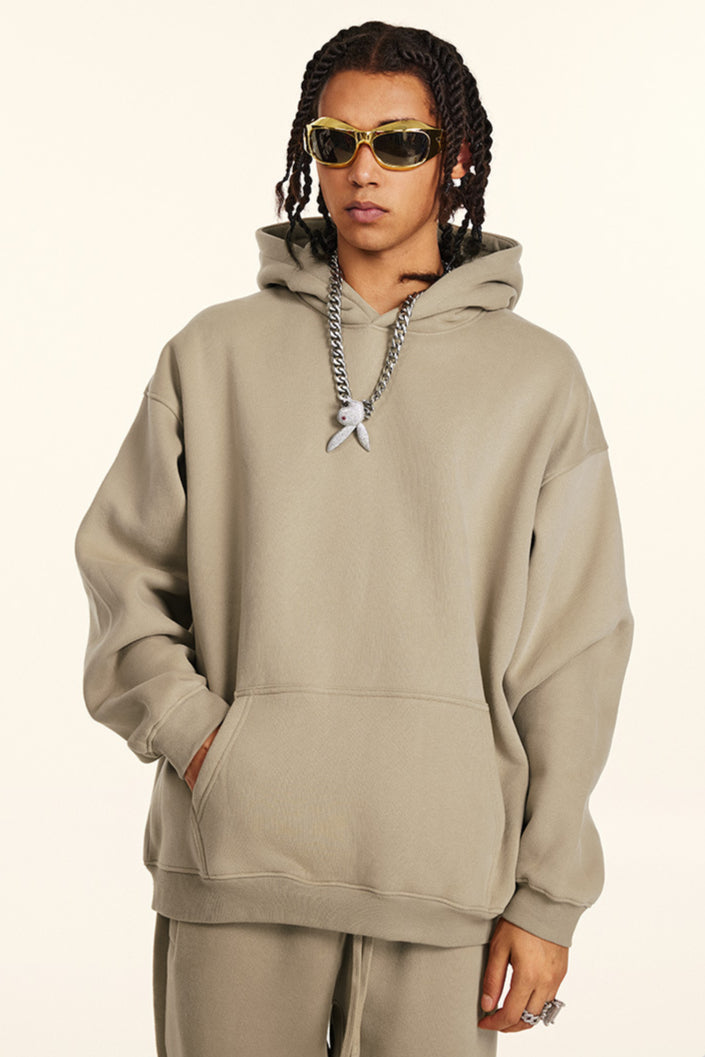 Oversize Hoodie Kapuzenpullover Sweatshirt Bequem Lang Modisch