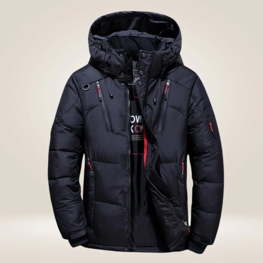 Winter Padded Waterproof Jacket with Detachable Hood