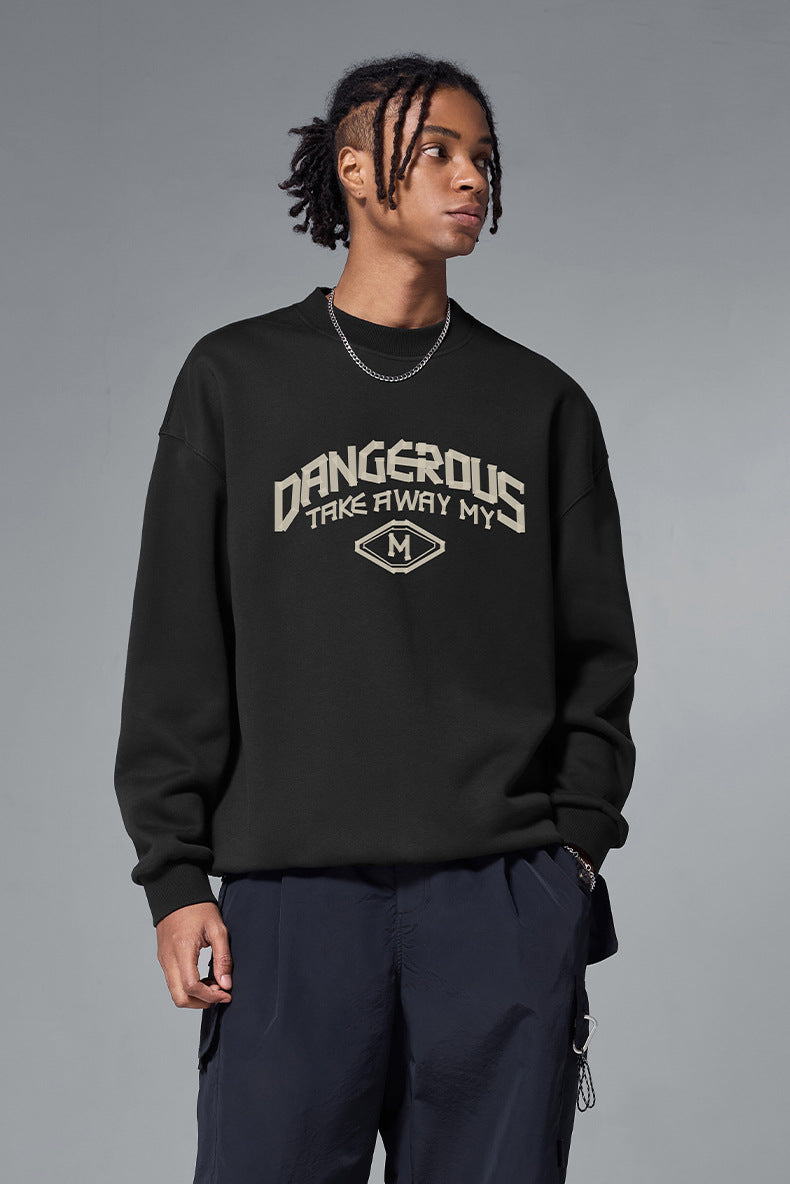 Men's Crew Neck Sweatshirt with Bold Graphic