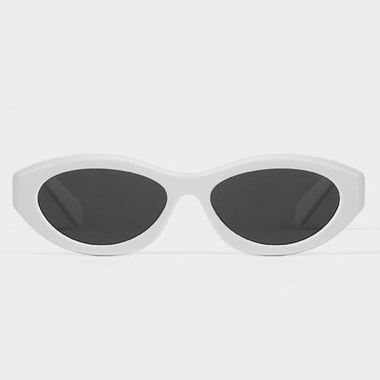 Cat-Eye Narrow Frame Plate Anti-UV Sunglasses