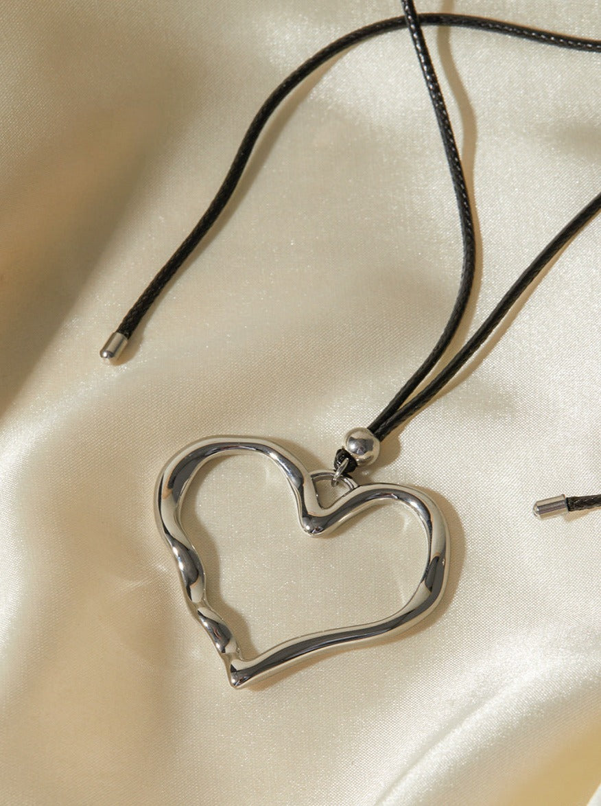 Stainless Steel Heart Pendant Necklace