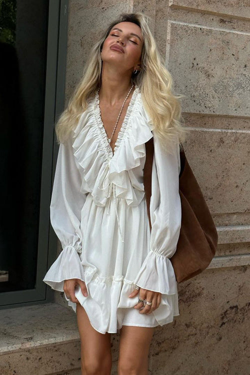 The Buenos Aires - Pleated Ruffle Dress