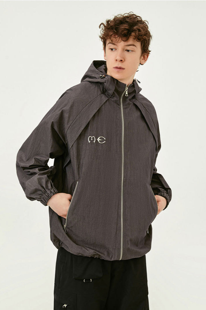 Versatile Lightweight Hooded Windbreaker Jacket